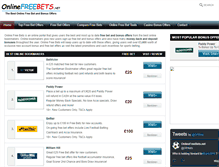 Tablet Screenshot of onlinefreebets.net